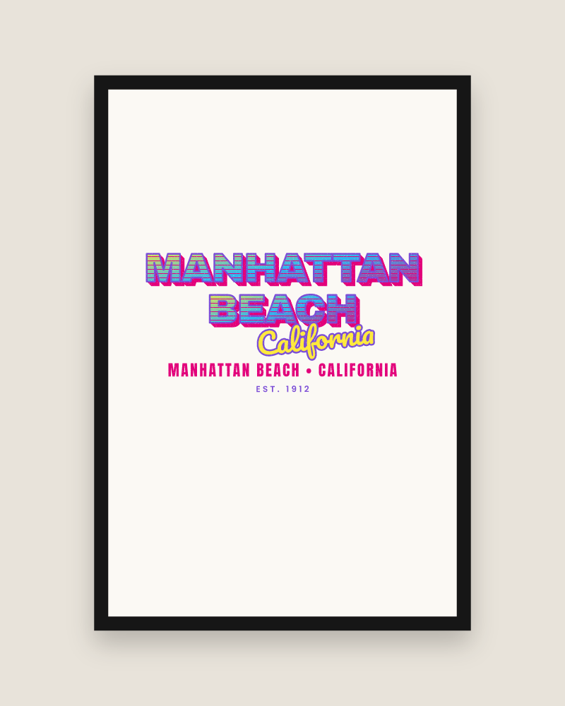 Manhattan Beach Music TV Matte Poster