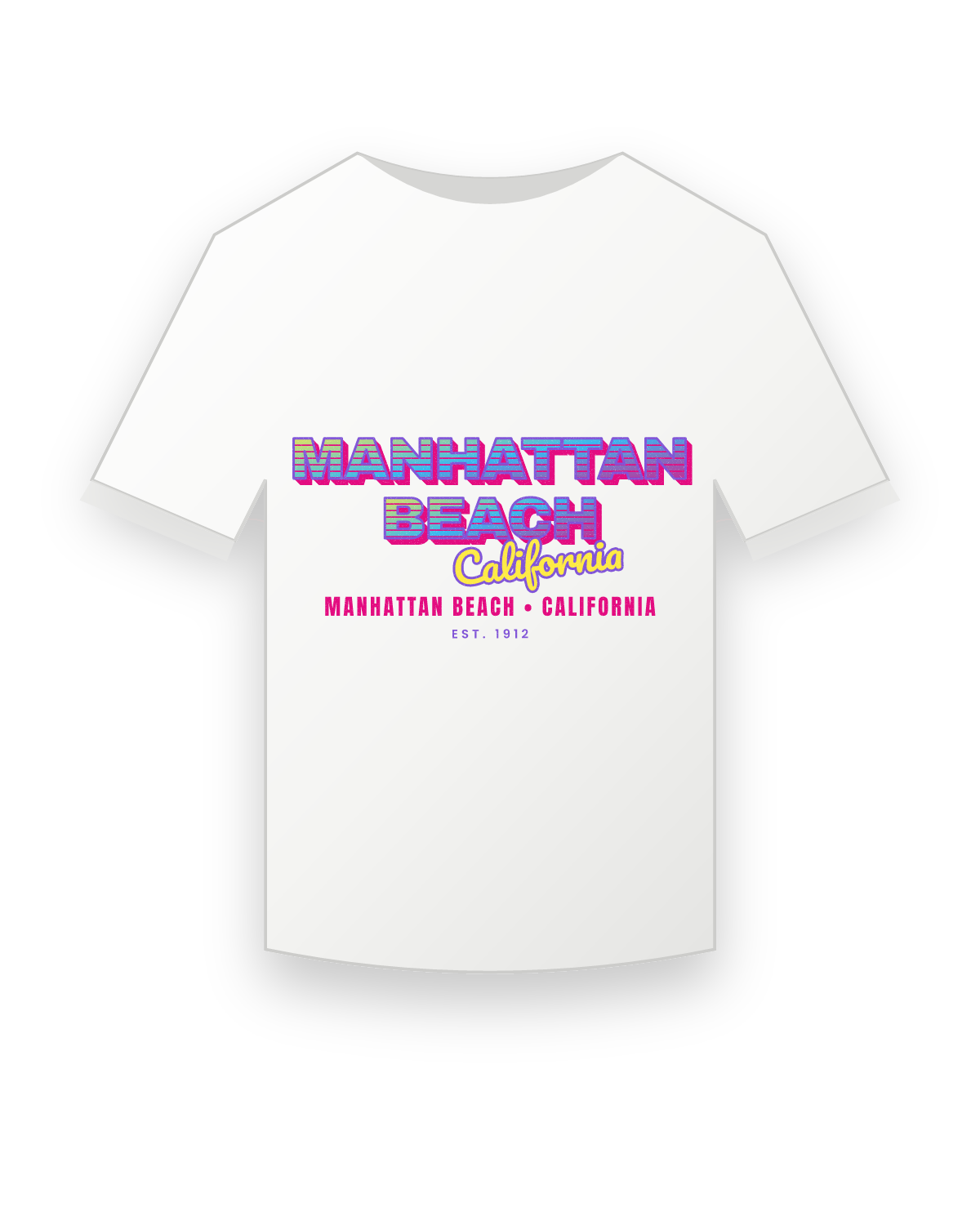 Manhattan Beach Music TV Youth Tee in White