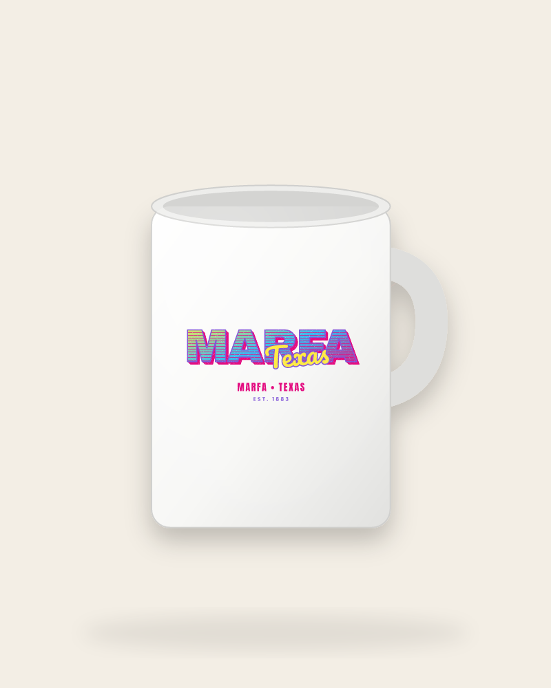 Marfa Music TV Ceramic Mug 15oz