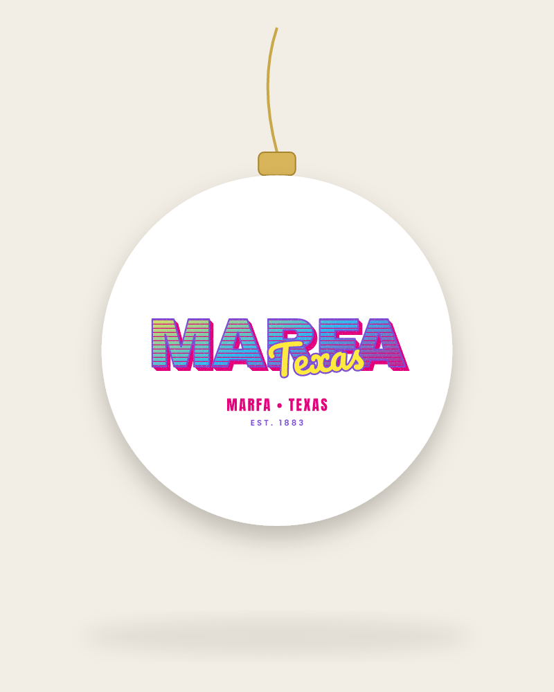 Marfa Music TV Ceramic Ornament