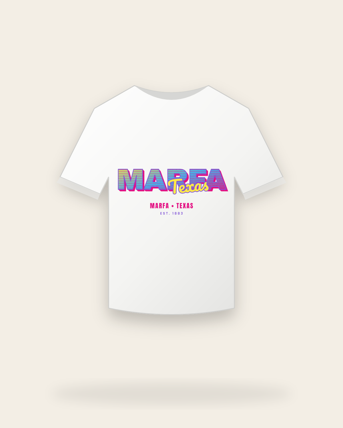 Marfa Music TV Youth Tee in White