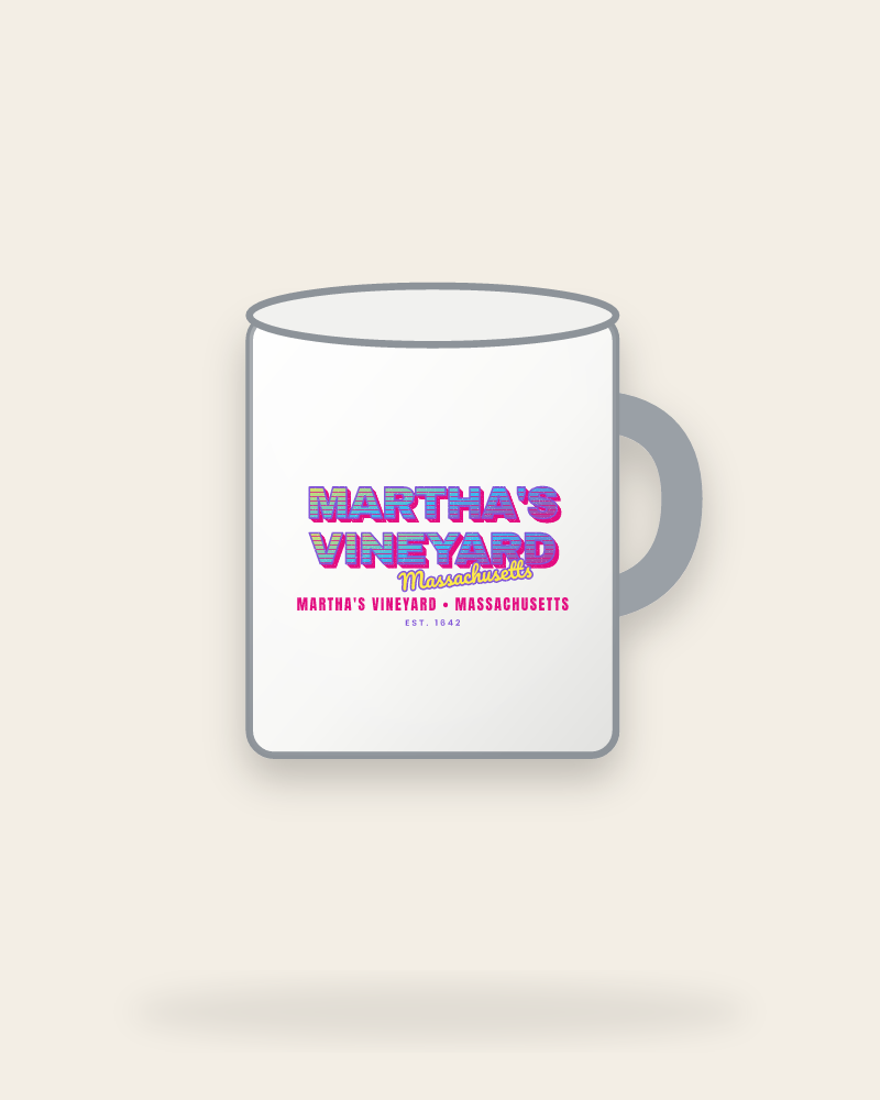 Martha's Vineyard Music TV Enamel Camp Mug