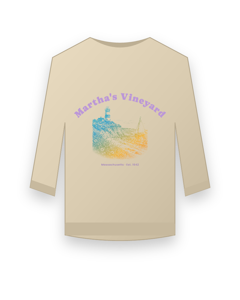 Martha's Vineyard Aquinnah Lighthouse Crewneck Sweatshirt