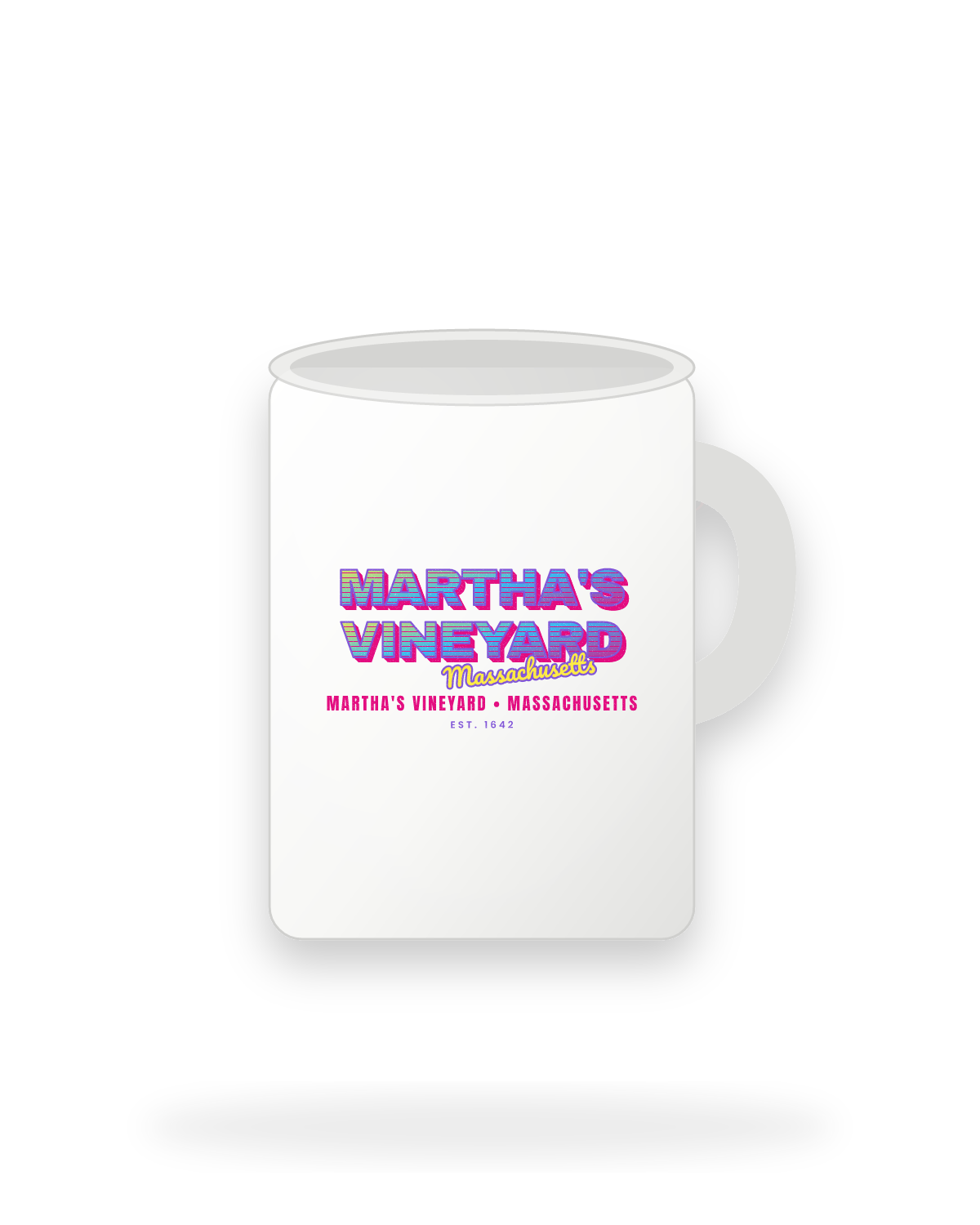 Martha's Vineyard Music TV Ceramic Mug 15oz in White