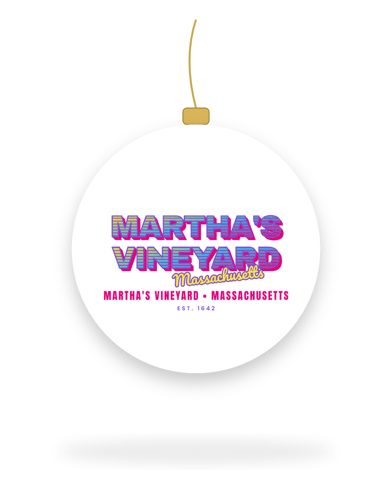 Martha's Vineyard Music TV Ceramic Ornament