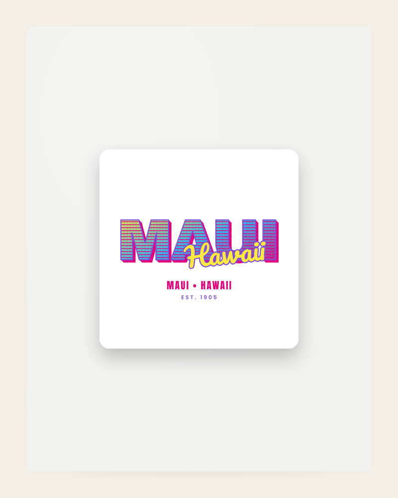 Maui Music TV Fridge Magnet