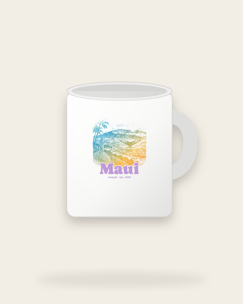 Maui Whale Fluke Ceramic Mug 11oz