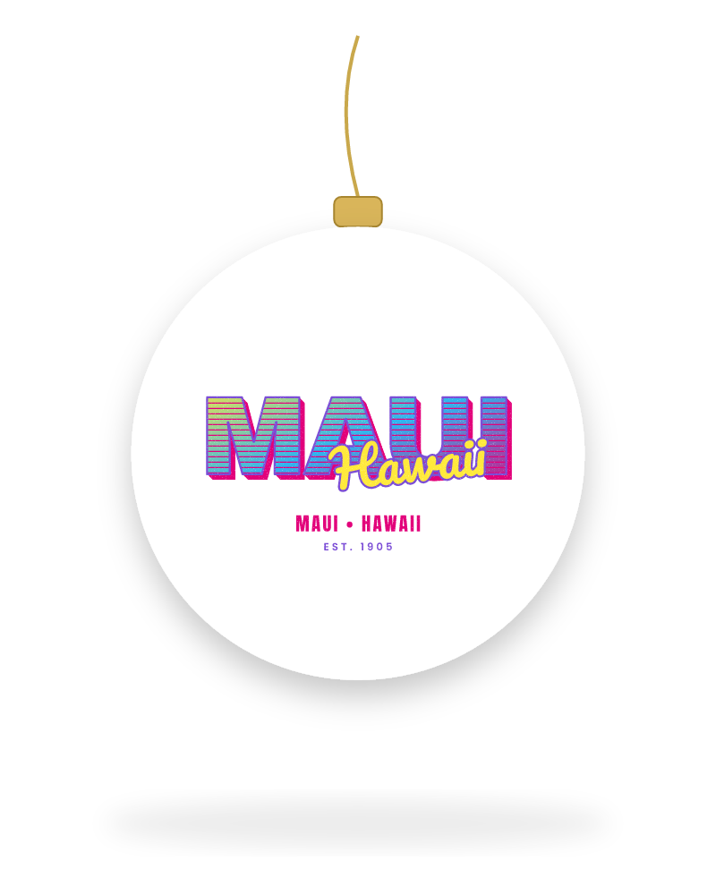 Maui Music TV Ceramic Ornament