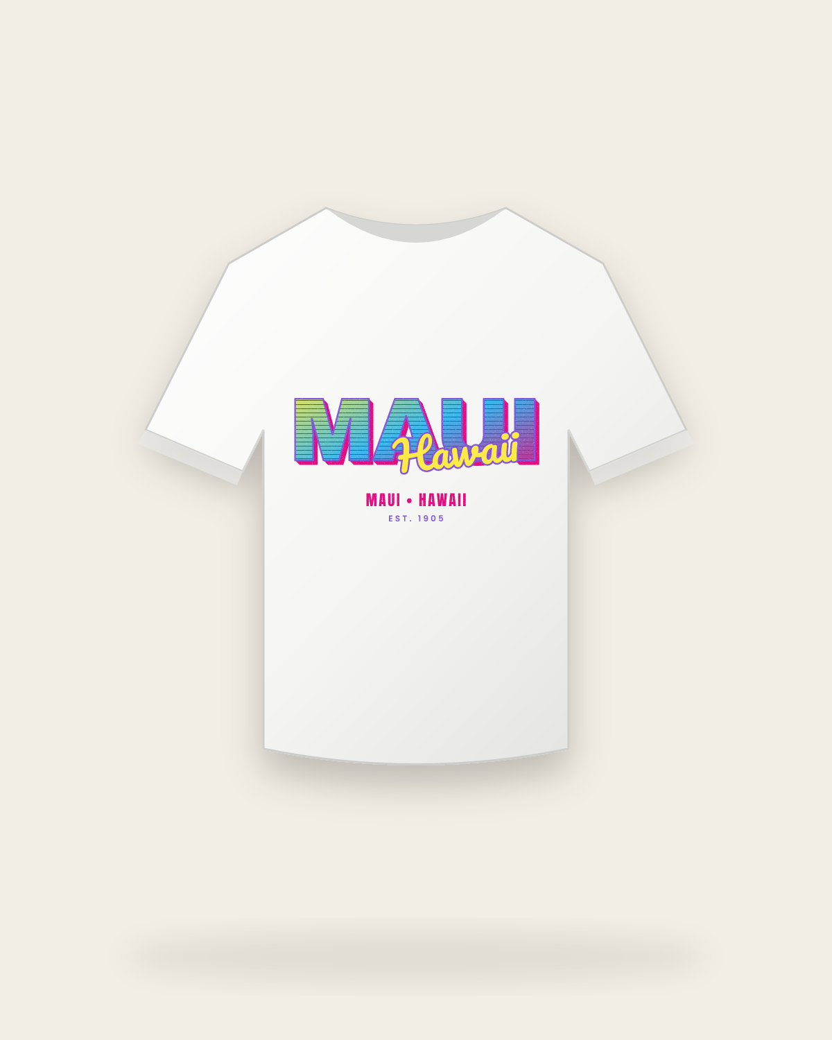Maui Music TV Youth Tee in White