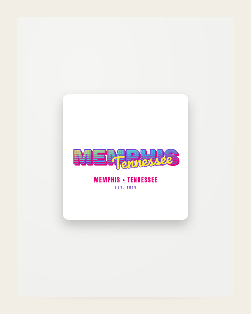Memphis Music TV Fridge Magnet