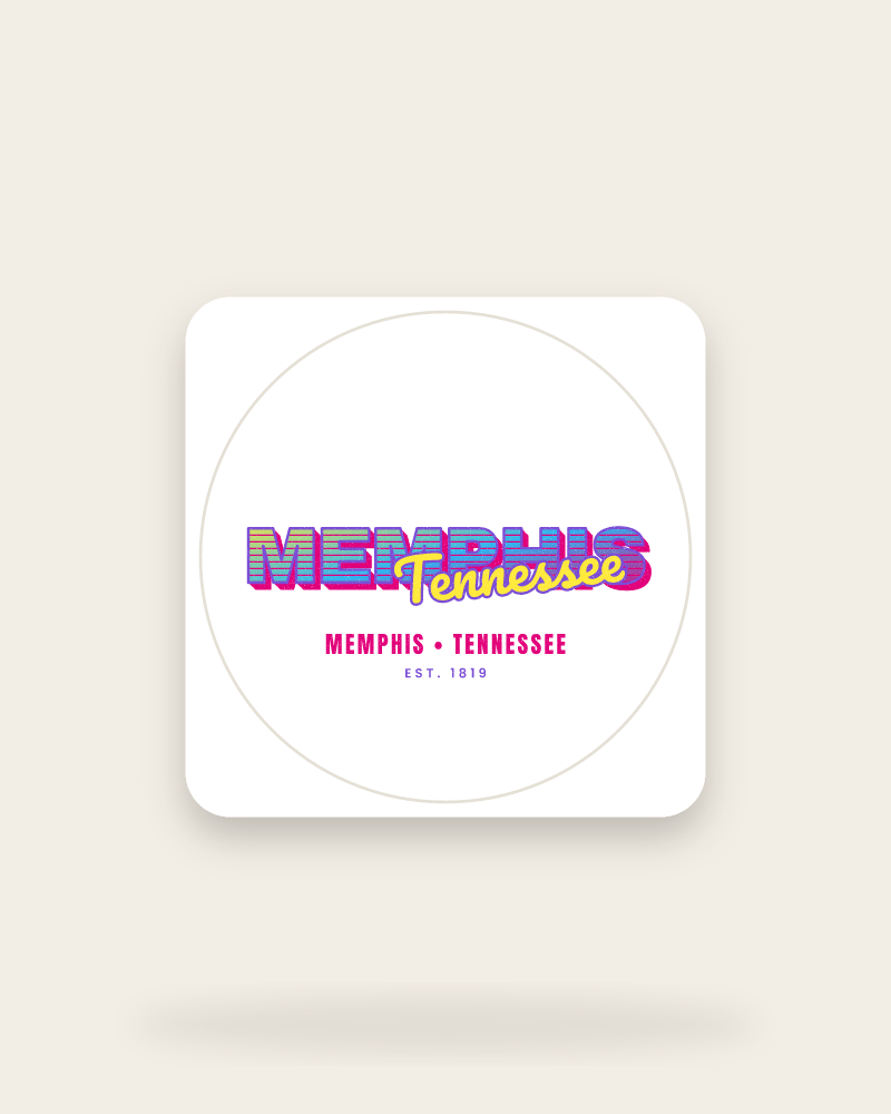 Memphis Music TV Kiss-Cut Sticker