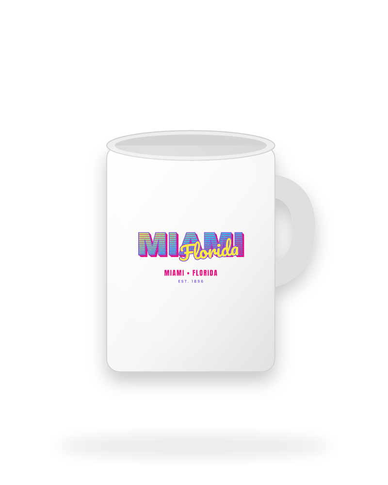 Miami Music TV Ceramic Mug 15oz