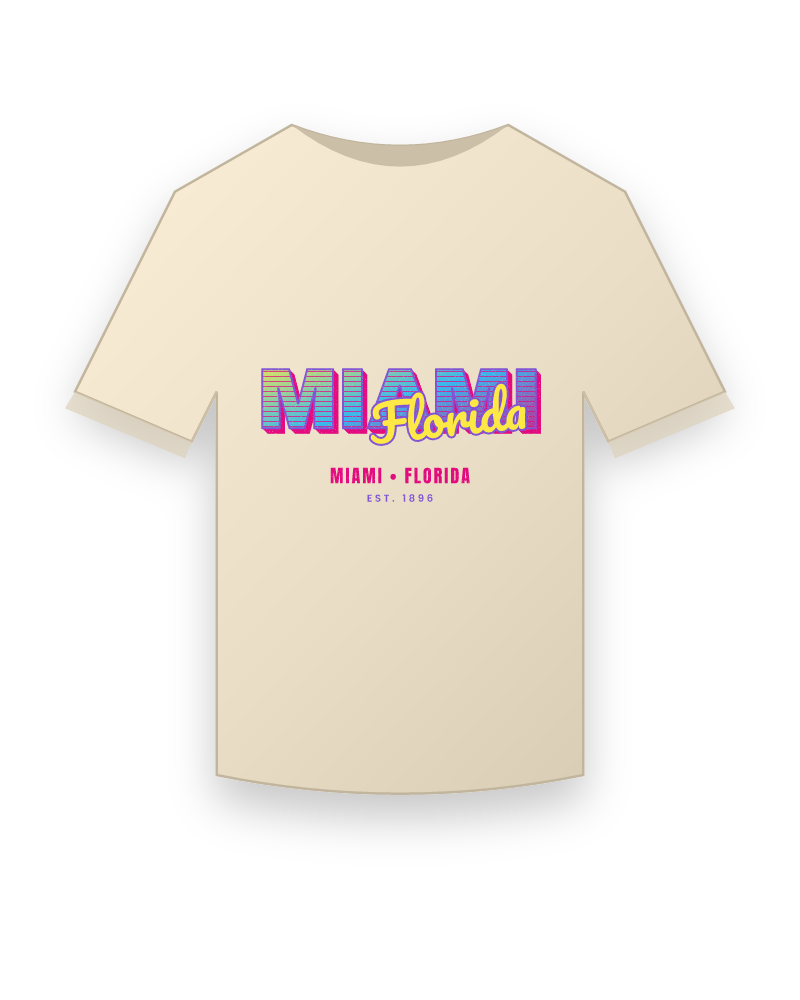 Miami Music TV Organic Cotton Tee