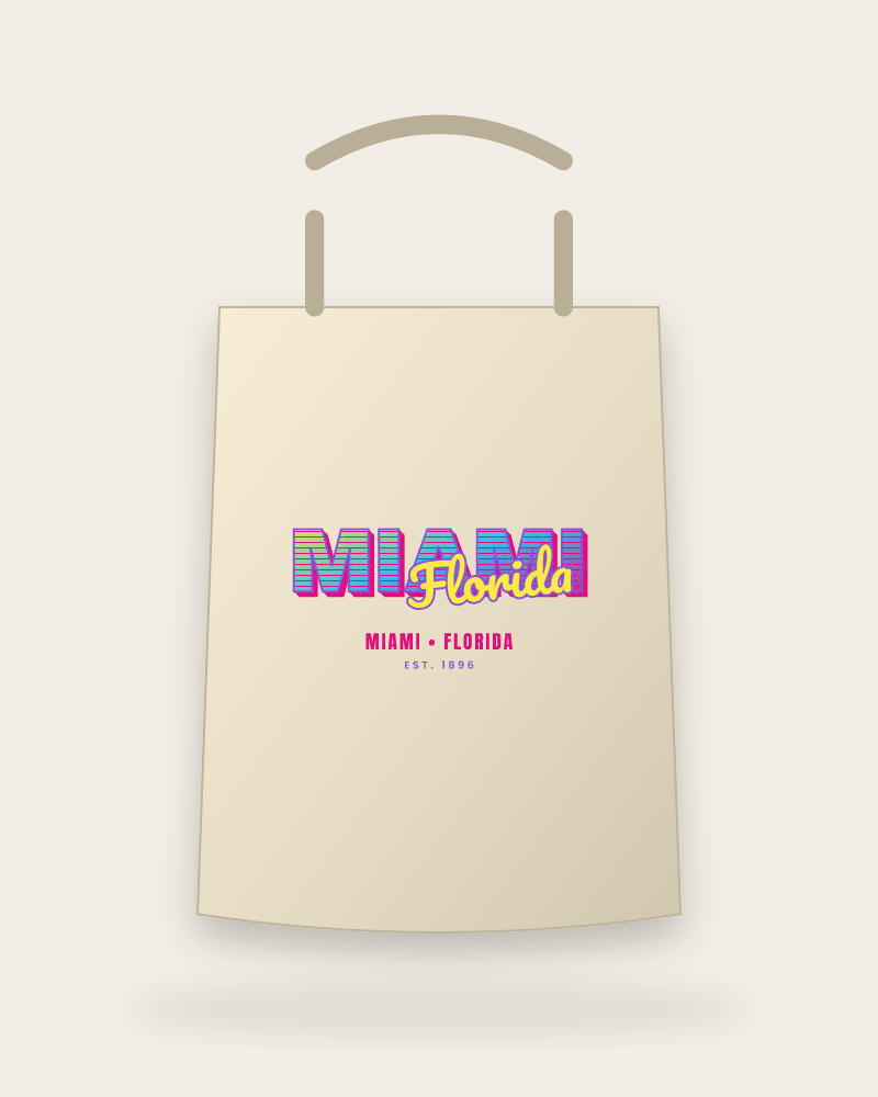 Miami Music TV Canvas Tote