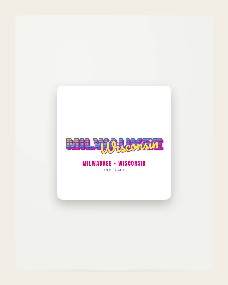 Milwaukee Music TV Fridge Magnet