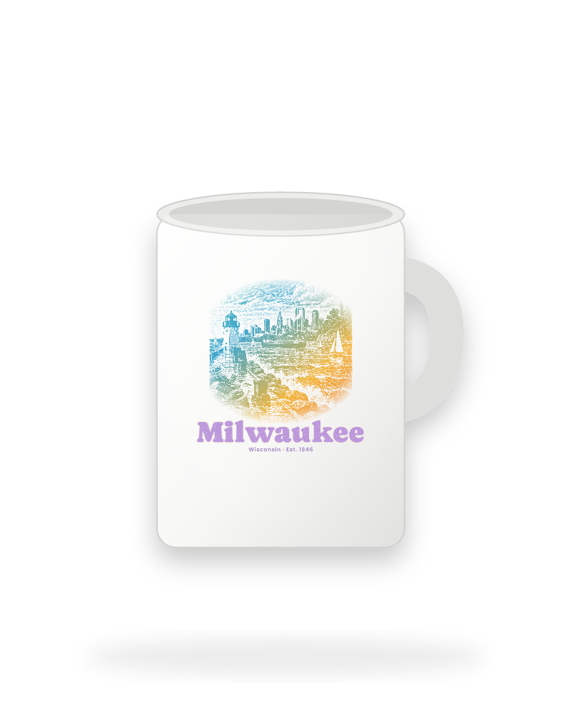 Milwaukee Breakwater Light Ceramic Mug 15oz