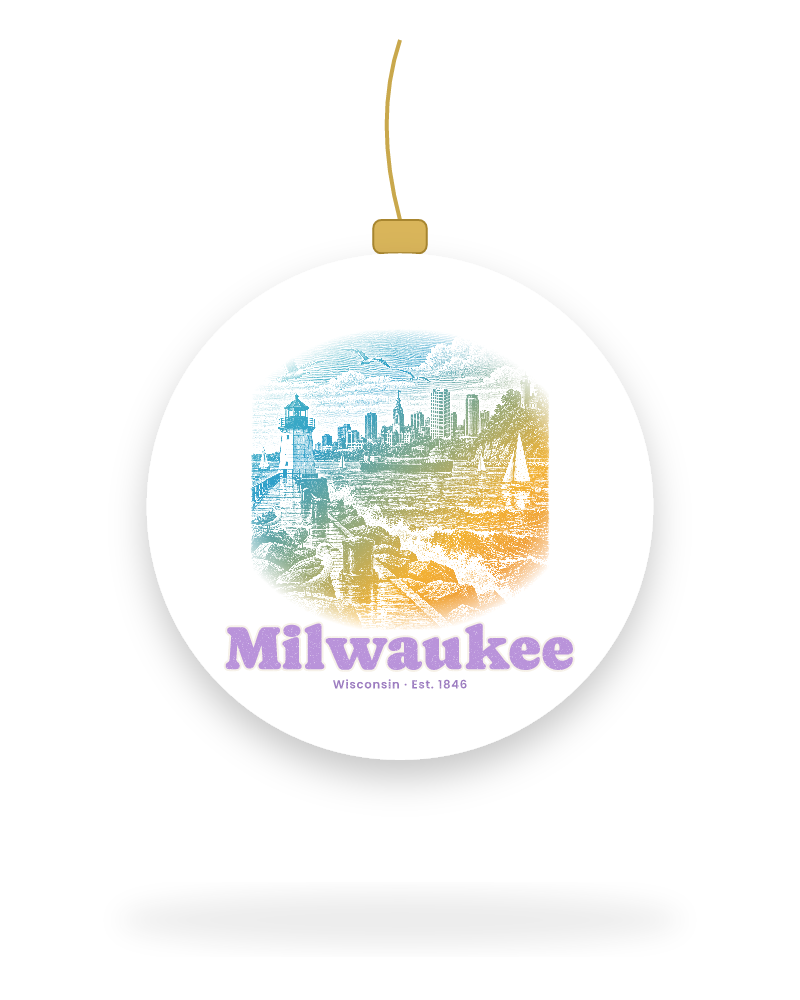 Milwaukee Breakwater Light Ceramic Ornament