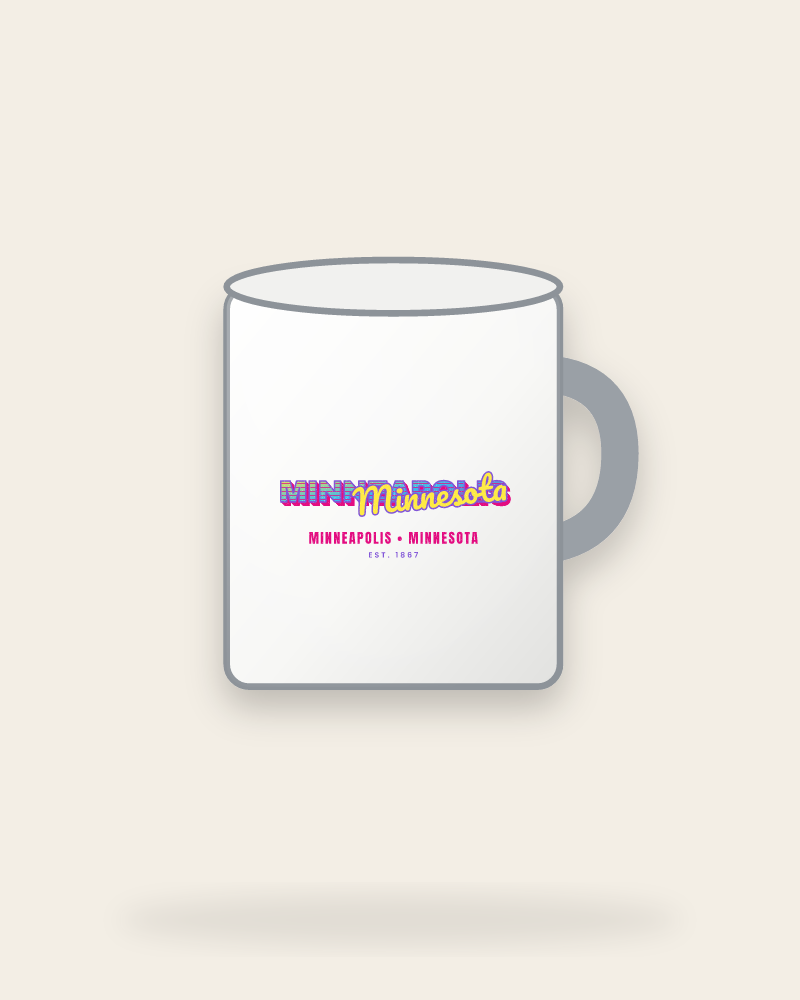 Minneapolis Music TV Enamel Camp Mug