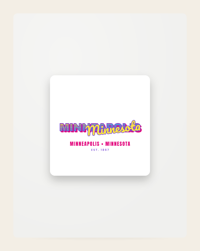 Minneapolis Music TV Fridge Magnet