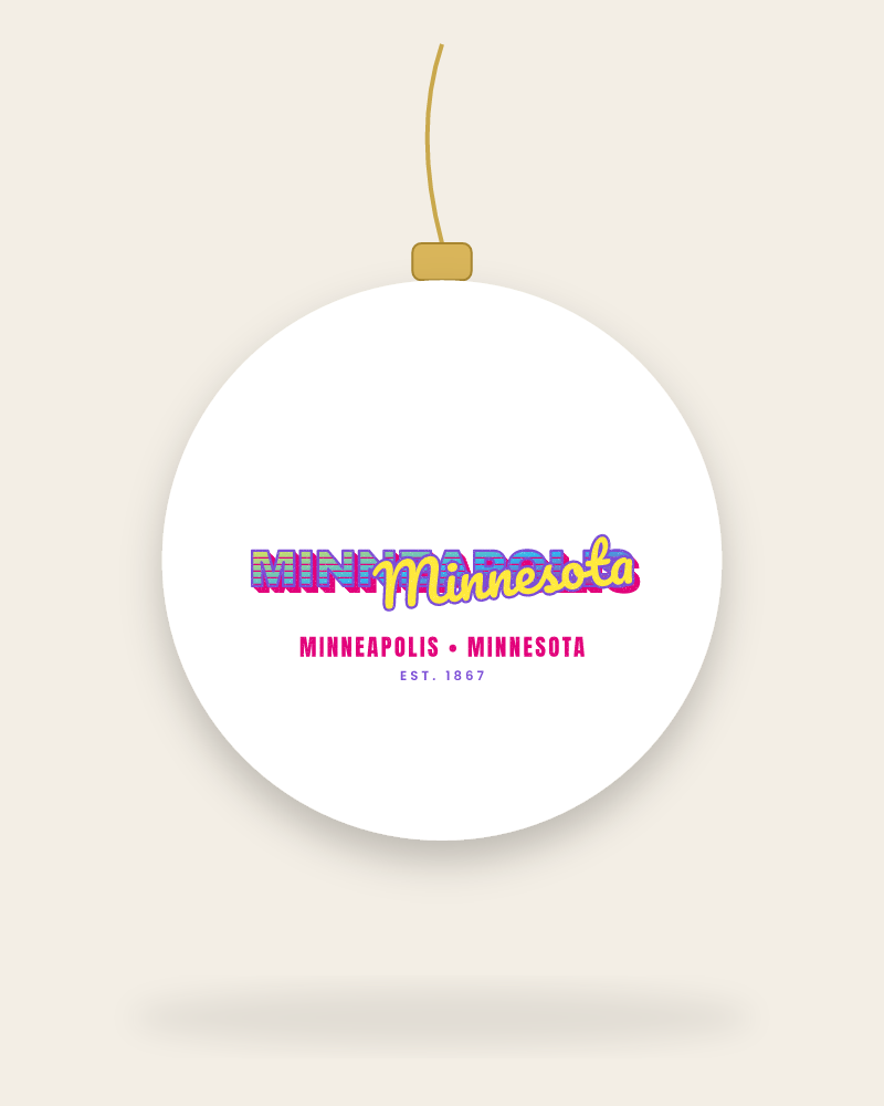 Minneapolis Music TV Ceramic Ornament