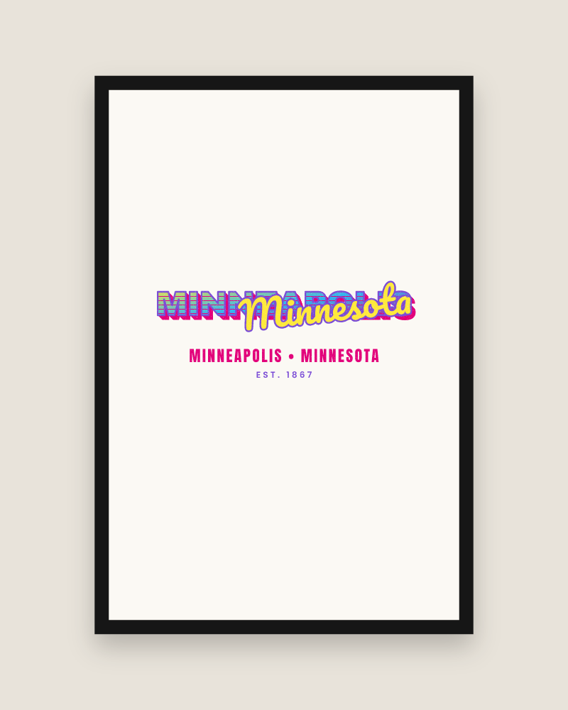 Minneapolis Music TV Matte Poster
