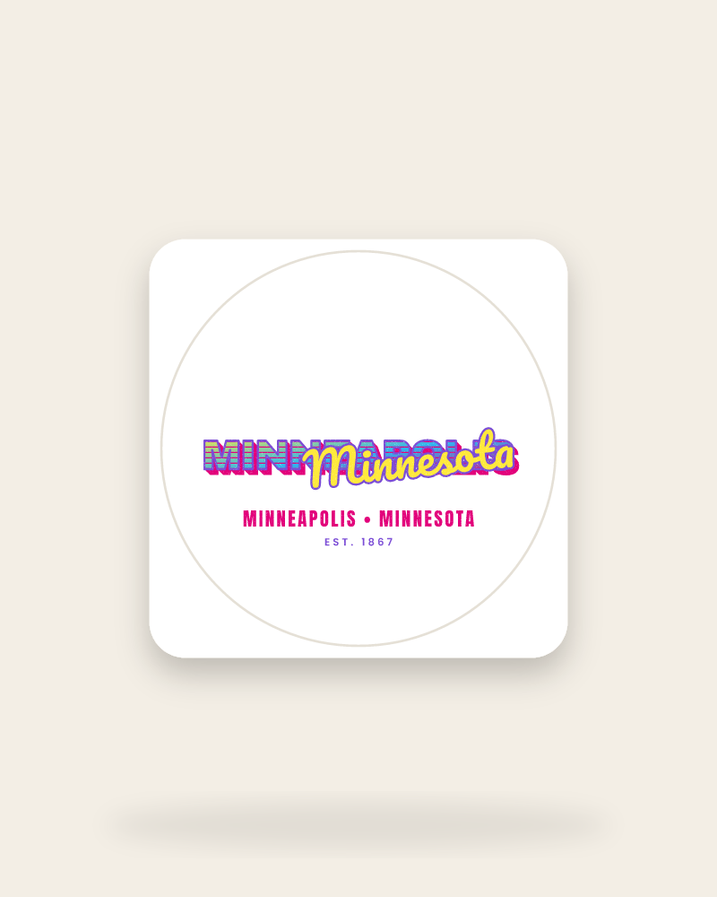 Minneapolis Music TV Kiss-Cut Sticker