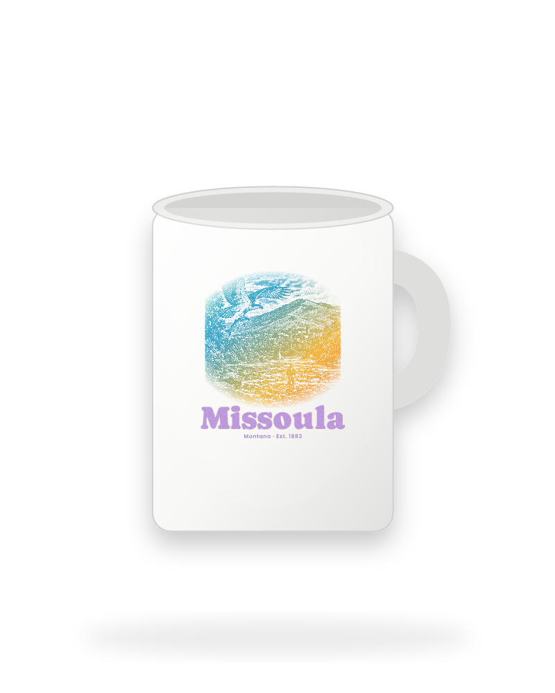 Missoula Osprey & Trout Ceramic Mug 15oz