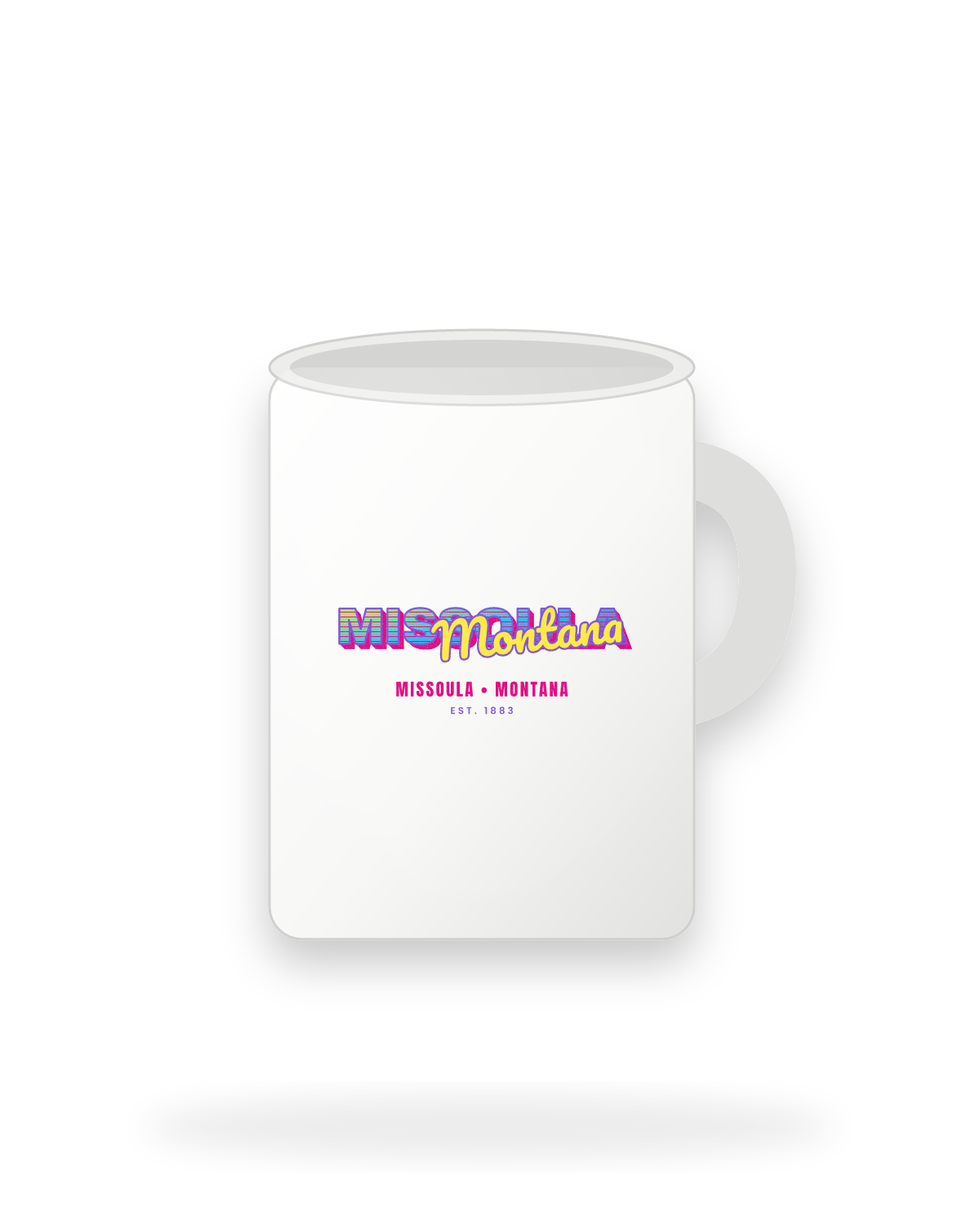 Missoula Music TV Ceramic Mug 15oz in White