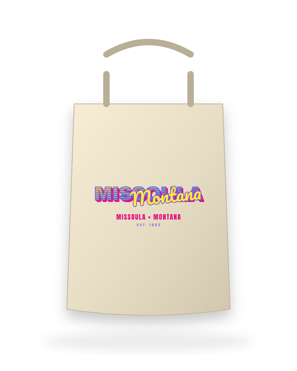 Missoula Music TV Canvas Tote in Beige