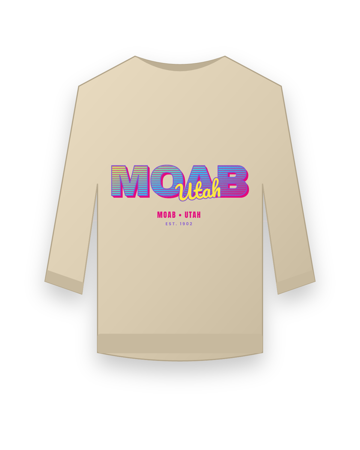 Moab Music TV Crewneck Sweatshirt in Sand