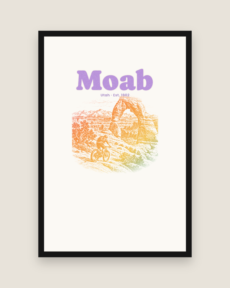 Moab Sandstone Arch Matte Poster