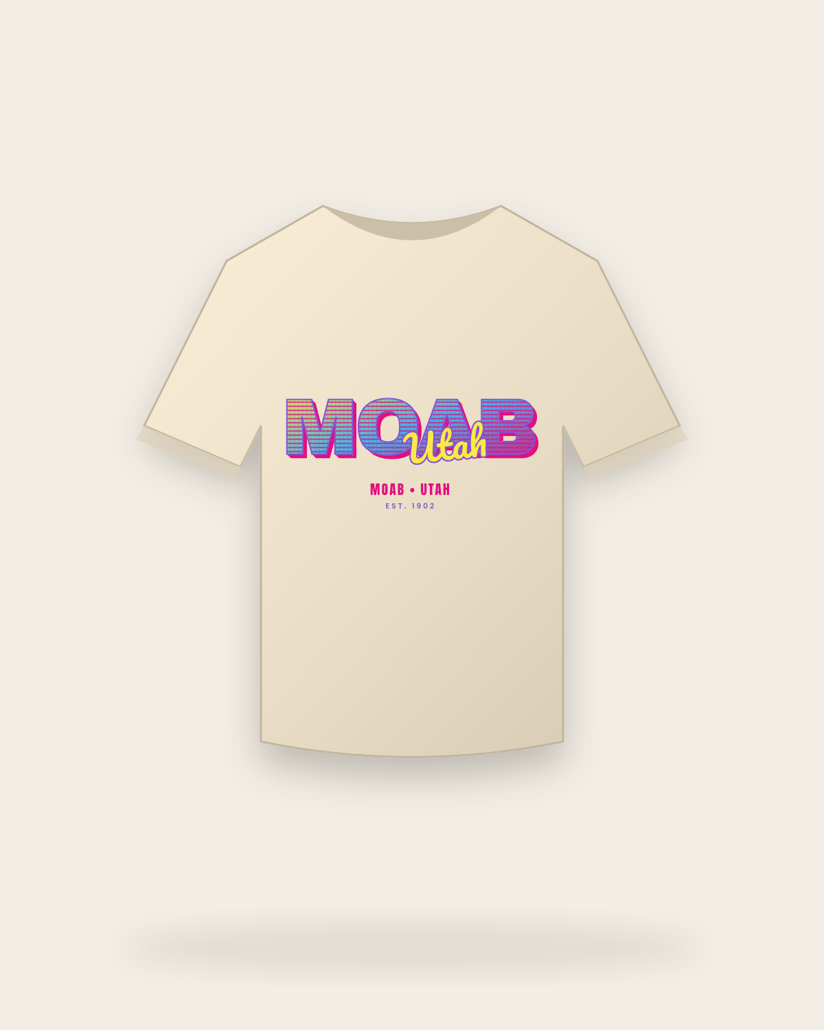 Moab Music TV Organic Cotton Tee in Natural
