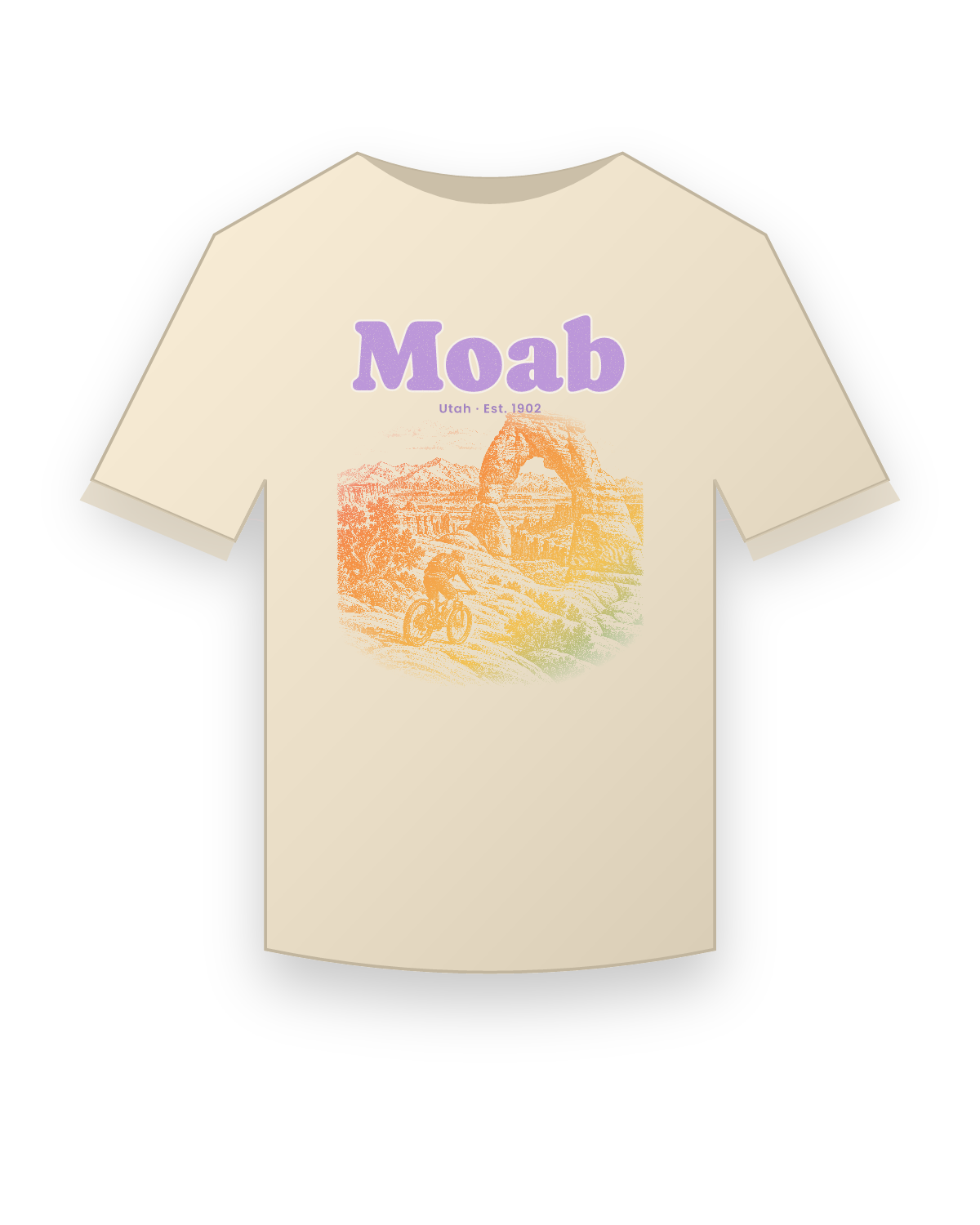 Moab Sandstone Arch Classic Tee in Natural
