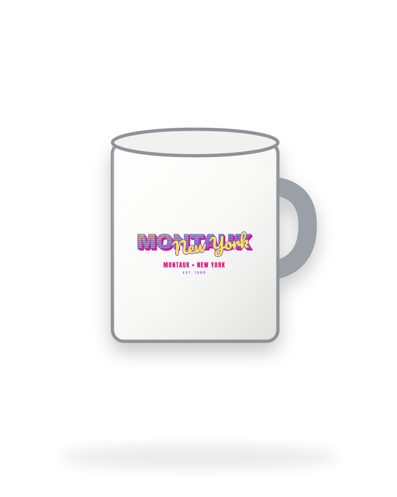 Montauk Music TV Enamel Camp Mug
