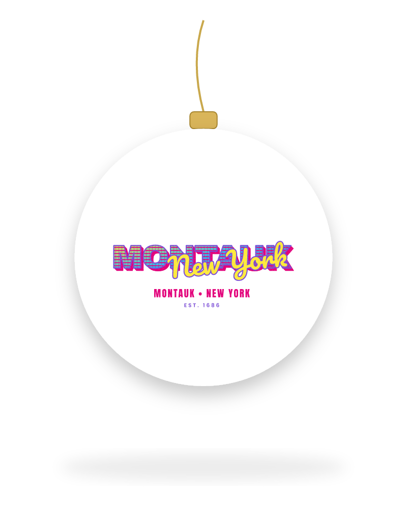 Montauk Music TV Ceramic Ornament