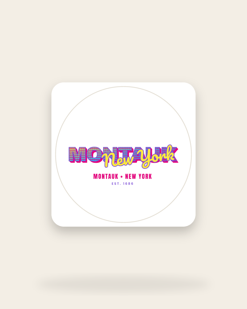 Montauk Music TV Kiss-Cut Sticker