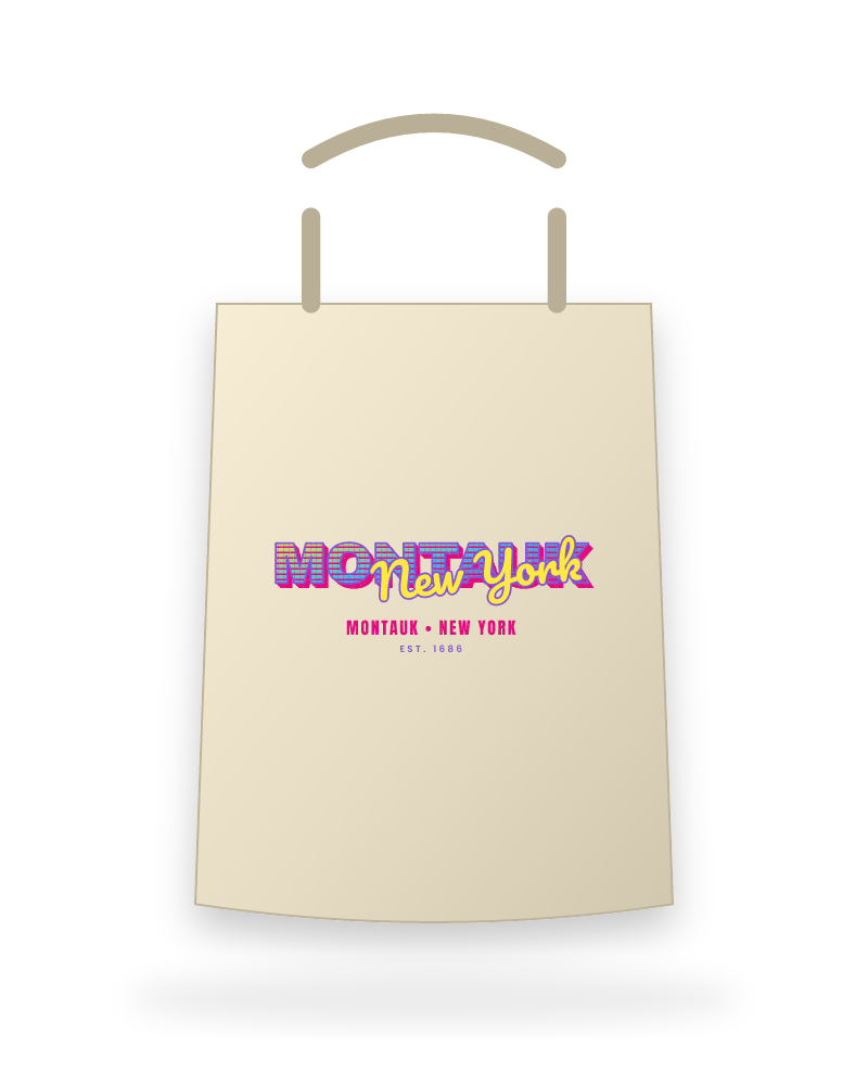 Montauk Music TV Canvas Tote