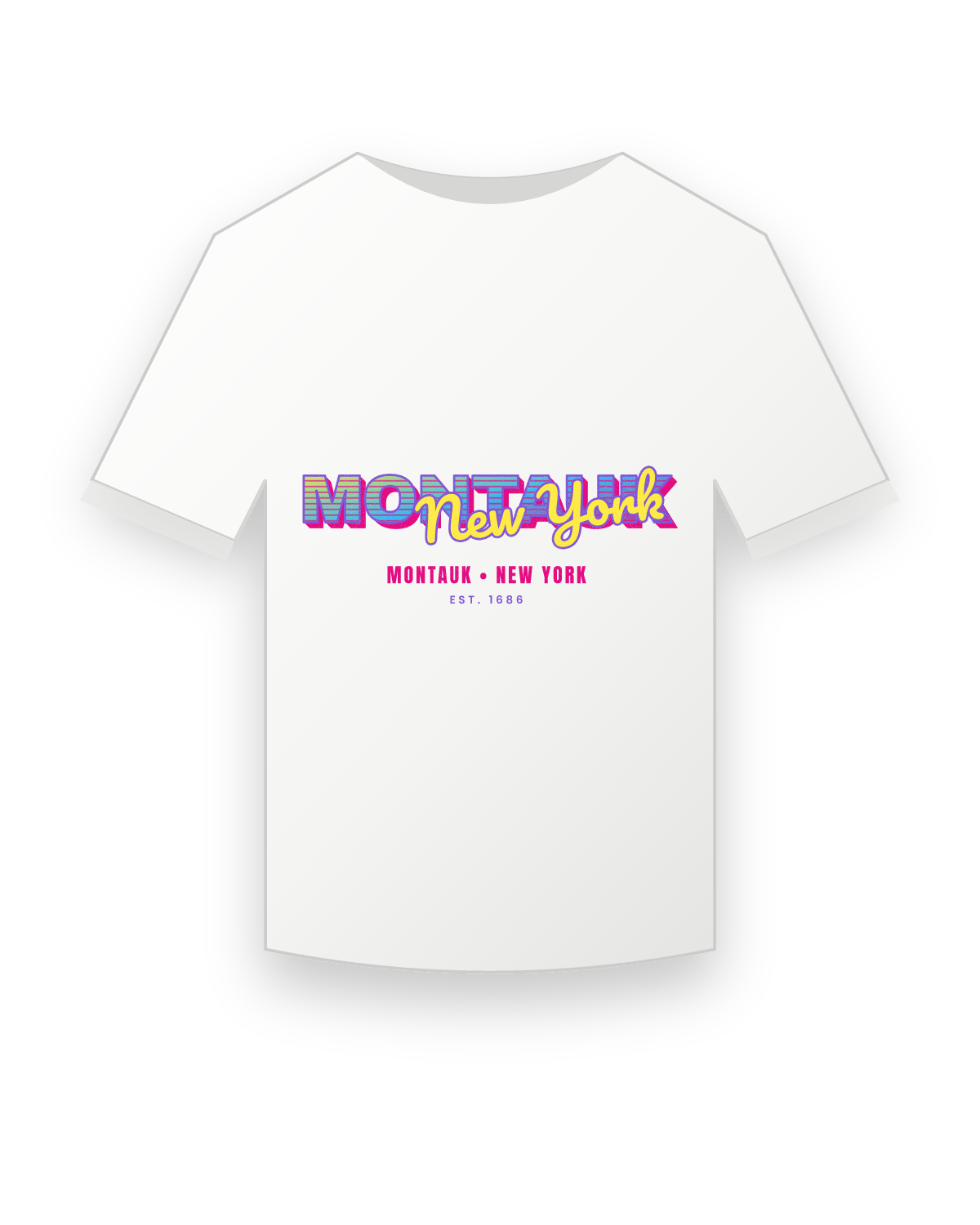 Montauk Music TV Youth Tee in White
