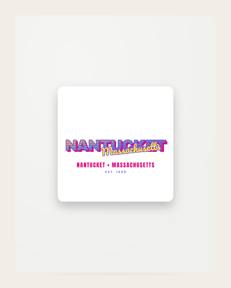 Nantucket Music TV Fridge Magnet