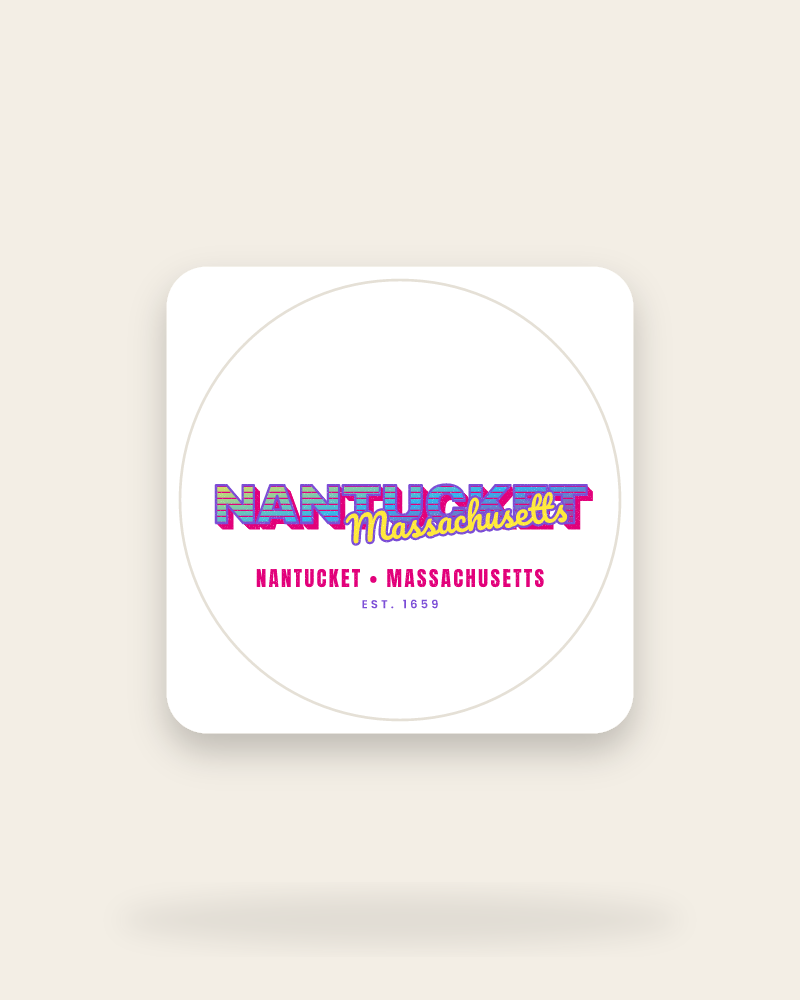 Nantucket Music TV Kiss-Cut Sticker