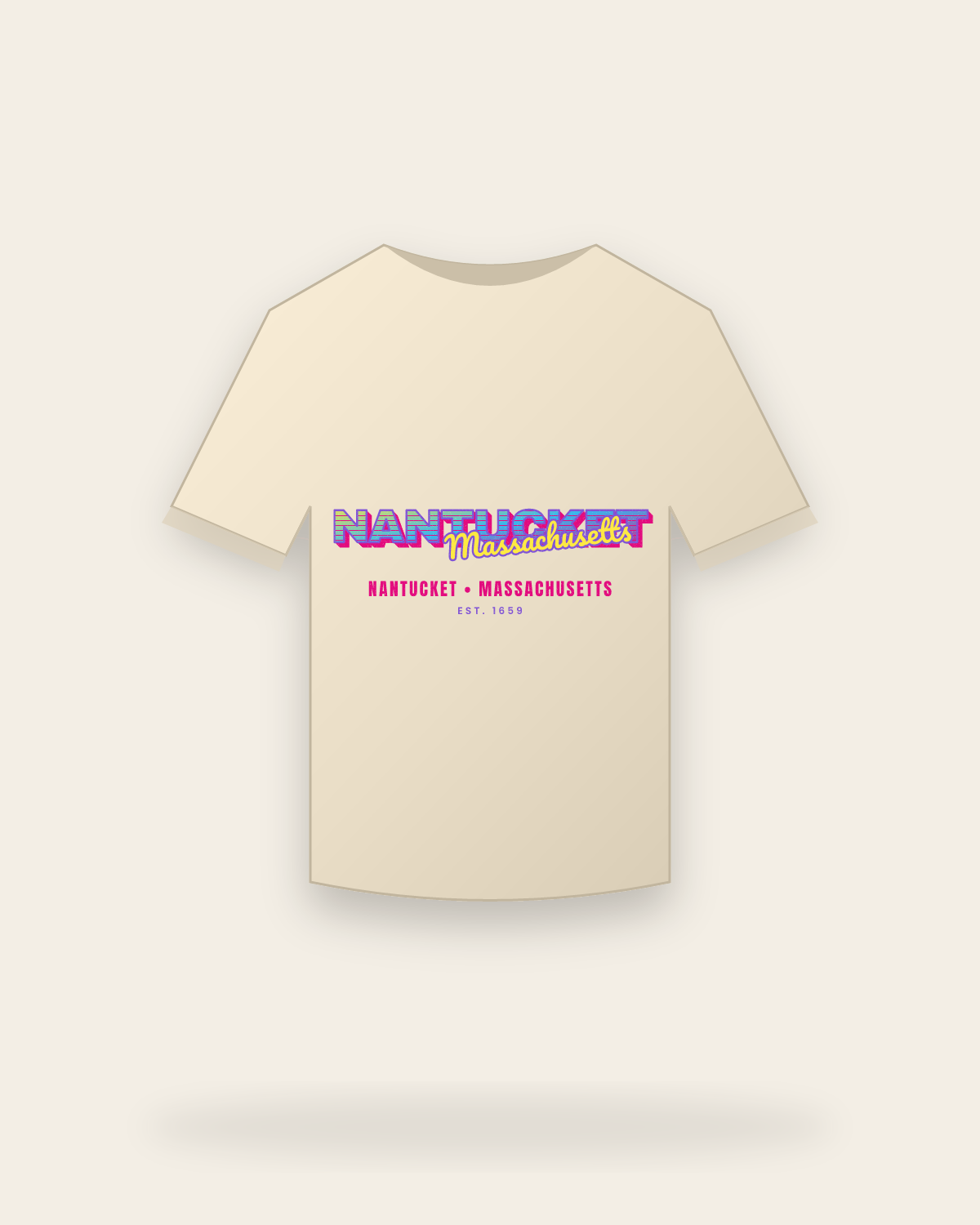 Nantucket Music TV Classic Tee in Natural