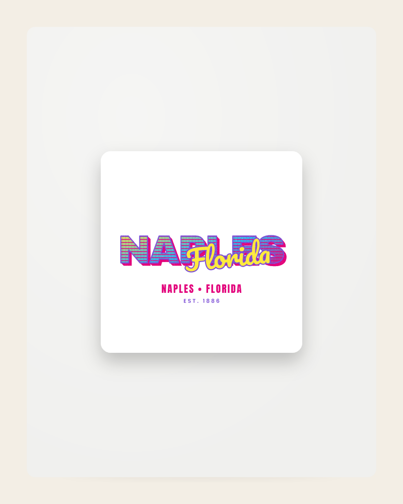 Naples Music TV Fridge Magnet