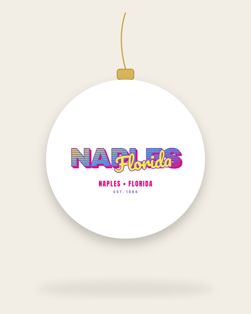 Naples Music TV Ceramic Ornament