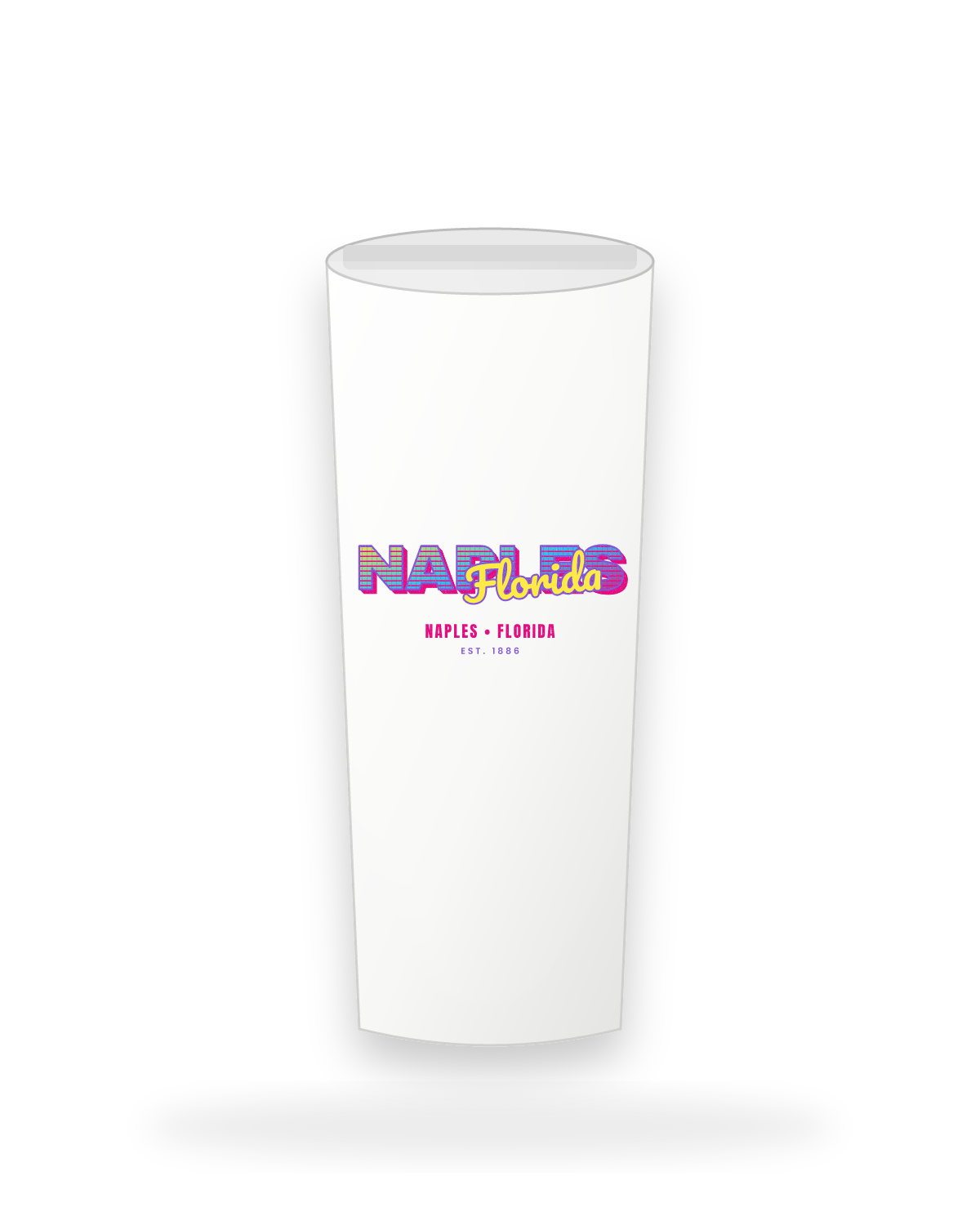 Naples Music TV Insulated Tumbler 20oz in White