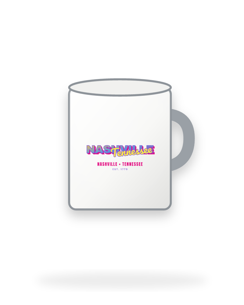 Nashville Music TV Enamel Camp Mug