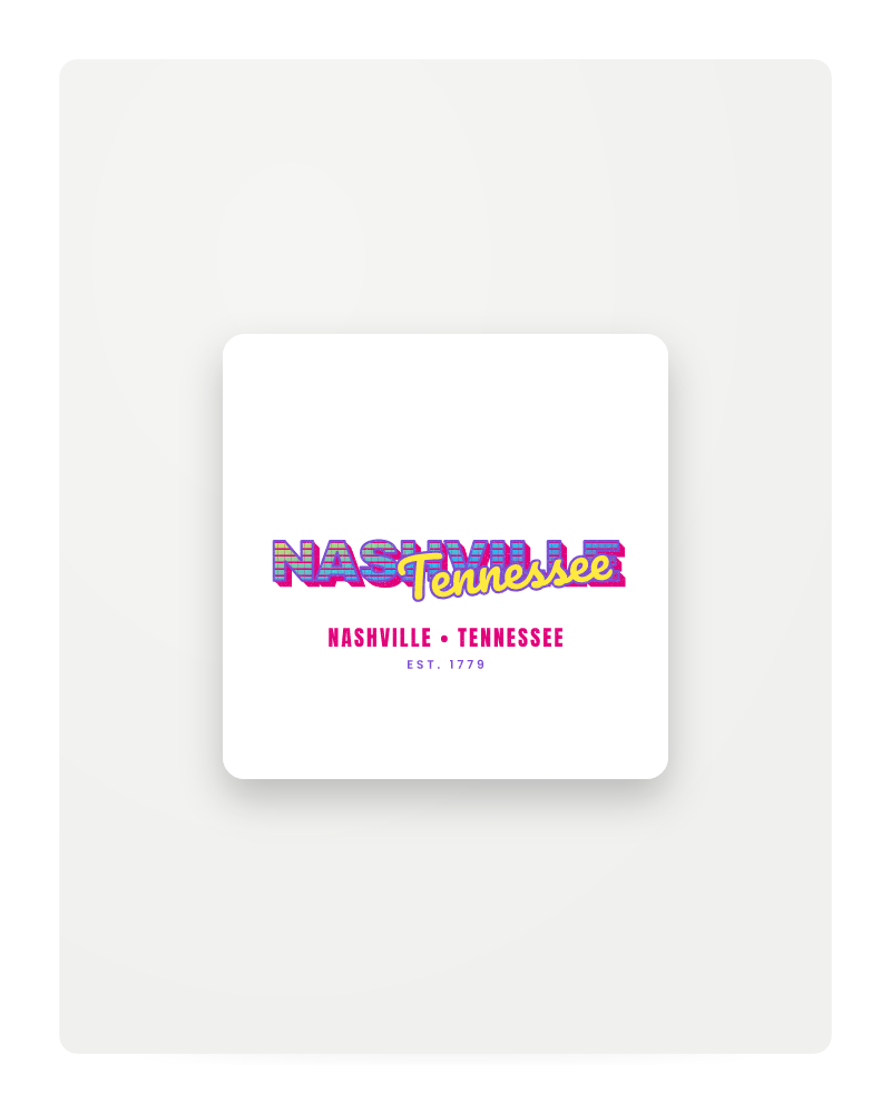 Nashville Music TV Fridge Magnet