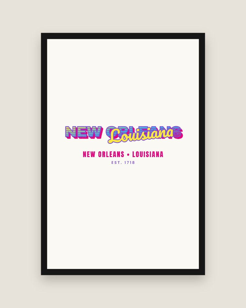 New Orleans Music TV Matte Poster