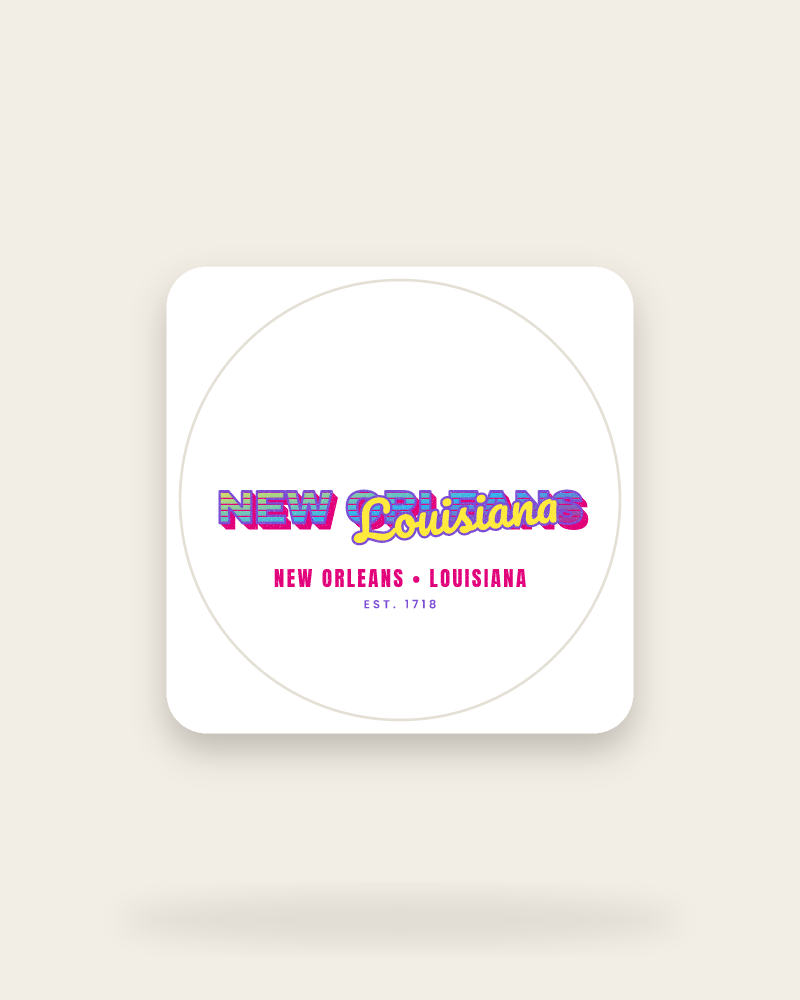 New Orleans Music TV Kiss-Cut Sticker