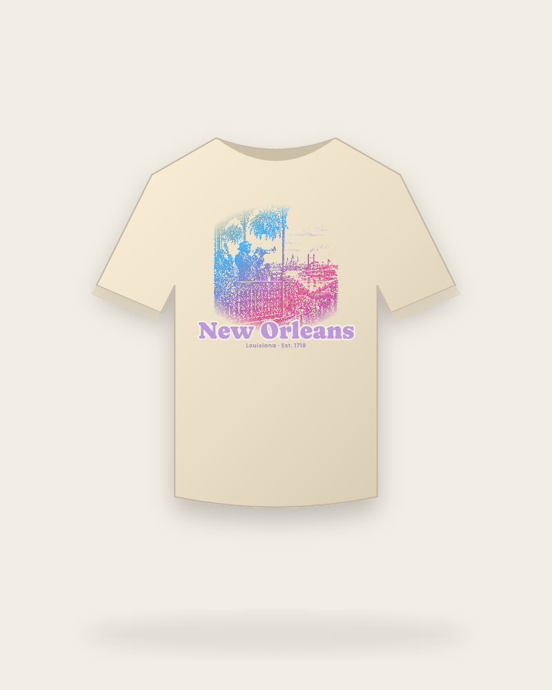 New Orleans Balcony Jazz Classic Tee