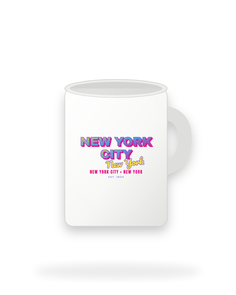 New York City Music TV Ceramic Mug 15oz